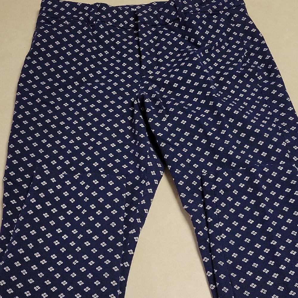 Old Navy Women's's Navy Patterned Chinos